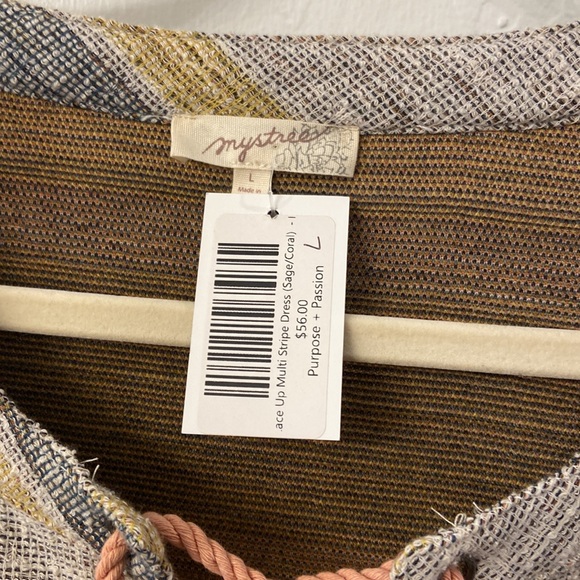 Striped Sleeveless Dress - Picture 3 of 5